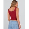 image:imageANRABESS Womens Crop Tank Tops Soft Breathable Ribbed Slim Fit Comfy for BasicCasualGoing OutampDaily WearRed