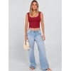 image:imageANRABESS Womens Crop Tank Tops Soft Breathable Ribbed Slim Fit Comfy for BasicCasualGoing OutampDaily WearRed