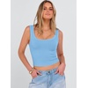 image:imageANRABESS Womens Crop Tank Tops Soft Breathable Ribbed Slim Fit Comfy for BasicCasualGoing OutampDaily WearSky Blue