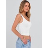 image:imageANRABESS Womens Crop Tank Tops Soft Breathable Ribbed Slim Fit Comfy for BasicCasualGoing OutampDaily WearWhite