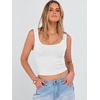 image:imageANRABESS Womens Crop Tank Tops Soft Breathable Ribbed Slim Fit Comfy for BasicCasualGoing OutampDaily WearWhite