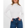 image:imageANRABESS Womens Lettuce Trim Mock Neck Long Sleeve Tops 2026 Casual Dressy Ribbed Knit Slim Fit Tee Shirt Fall Layer OutfitsWhite