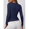 image:imageANRABESS Womens Long Sleeve Henley Tops Ribbed Knit Slim Fitted Trendy T Shirt Basic Tees Layer 2026 Fall Fashion OutfitsNavy Blue