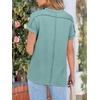 image:imageANRABESS Womens Short Sleeve Crewneck Shirts Ribbed Knit High Low Hem T Shirt 2026 Summer Spring Casual Tops Trendy ClothesLake Green