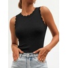 image:imageANRABESS Womens Summer Tank Tops Sweater Vest Wool Blend Lightweight Sleeveless Crew Neck Casual Travel Going Out ShirtsBlack