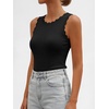 image:imageANRABESS Womens Summer Tank Tops Sweater Vest Wool Blend Lightweight Sleeveless Crew Neck Casual Travel Going Out ShirtsBlack