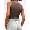 image:imageANRABESS Womens Summer Tank Tops Sweater Vest Wool Blend Lightweight Sleeveless Crew Neck Casual Travel Going Out ShirtsCoffee