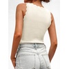 image:imageANRABESS Womens Summer Tank Tops Sweater Vest Wool Blend Lightweight Sleeveless Crew Neck Casual Travel Going Out ShirtsWhite
