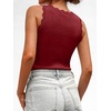 image:imageANRABESS Womens Summer Tank Tops Sweater Vest Wool Blend Lightweight Sleeveless Crew Neck Casual Travel Going Out ShirtsWine Red