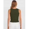 image:imageANRABESS Womens Tank TopsWool Blend Soft Summer Cropped SweatersFitted Sleeveless Business Casual Shirts for Travel WorkArmy Green