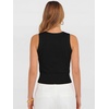 image:imageANRABESS Womens Tank TopsWool Blend Soft Summer Cropped SweatersFitted Sleeveless Business Casual Shirts for Travel WorkBlack