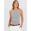 image:imageANRABESS Womens Tank TopsWool Blend Soft Summer Cropped SweatersFitted Sleeveless Business Casual Shirts for Travel WorkGrey