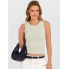 image:imageANRABESS Womens Tank TopsWool Blend Soft Summer Cropped SweatersFitted Sleeveless Business Casual Shirts for Travel WorkWhite