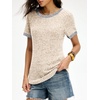image:imageANRABESS Womens Tops Summer Short Sleeve Shirts Dressy Casual Color Block Work Blouse 2026 Spring Trendy Lightweight SweaterBeige