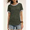 image:imageANRABESS Womens Tops Summer Short Sleeve Shirts Dressy Casual Color Block Work Blouse 2026 Spring Trendy Lightweight SweaterDeep Green