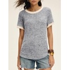 image:imageANRABESS Womens Tops Summer Short Sleeve Shirts Dressy Casual Color Block Work Blouse 2026 Spring Trendy Lightweight SweaterGrey