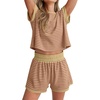 Khaki Pink Stripe