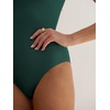 image:imageANRABESS Bodysuits for Women Short Sleeve Scoop Neck Tops 2026 Summer Slim Fit Ribbed Knit Sexy Basic Shirt Fashion OutfitsDeep Green