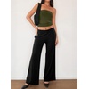 image:imageANRABESS Tube Tops for Women Bandeau Strapless Cropped Banded Hem 2026 Summer ClothesArmy Green