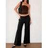 image:imageANRABESS Tube Tops for Women Bandeau Strapless Cropped Banded Hem 2026 Summer ClothesBrown