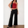 image:imageANRABESS Tube Tops for Women Bandeau Strapless Cropped Banded Hem 2026 Summer ClothesRed
