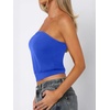 image:imageANRABESS Tube Tops for Women Bandeau Strapless Cropped Banded Hem 2026 Summer ClothesRoayl Blue