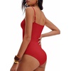 image:imageANRABESS Women Bodysuits Square Neck Spaghetti Straps Sleeveless Cami Top Summer Backless Ribbed Knit Basic Body SuitsRed