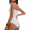 image:imageANRABESS Women Bodysuits Square Neck Spaghetti Straps Sleeveless Cami Top Summer Backless Ribbed Knit Basic Body SuitsWhite