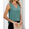 image:imageANRABESS Women Tank Tops Ruched Shoulder Dressy Blouse Business Casual Outfits Sleeveless V Neck Shirt Beach Vacation ClothesLake
