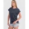 image:imageANRABESS Womens Acid Washed TShirt Cap Sleeve Vintage Casual Crew Neck Tops Summer Basic Tee 2026 Fashion ClothingGrey