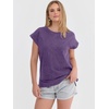 image:imageANRABESS Womens Acid Washed TShirt Cap Sleeve Vintage Casual Crew Neck Tops Summer Basic Tee 2026 Fashion ClothingPurple