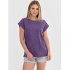 image:imageANRABESS Womens Acid Washed TShirt Cap Sleeve Vintage Casual Crew Neck Tops Summer Basic Tee 2026 Fashion ClothingPurple