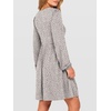image:imageANRABESS Womens Long Lantern Sleeve Dresses 2026 Spring Casual Smocked High Waist Flowy Short Dress with Pockets TrendyKhaki Polka Dot
