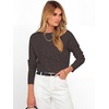 image:imageANRABESS Womens Long Sleeve Rolled Neck Casual Soft Lightweight Basic Pullover Sweater Top 2026 Fall Shirt Work OutfitsDeep Taupe