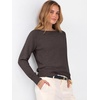 image:imageANRABESS Womens Long Sleeve Rolled Neck Casual Soft Lightweight Basic Pullover Sweater Top 2026 Fall Shirt Work OutfitsDeep Taupe