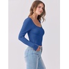 image:imageANRABESS Womens Long Sleeve Shirts Scoop Neck Ribbed Knit Slim Fitted Tops Casual Basic Tee 2026 Fall Fashion Outfits ClothesBlue