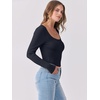 image:imageANRABESS Womens Long Sleeve Shirts Scoop Neck Ribbed Knit Slim Fitted Tops Casual Basic Tee 2026 Fall Fashion Outfits ClothesNavy Blue