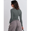 image:imageANRABESS Womens Long Sleeve Shirts Tight Fitted Going Out Crop Tops Crewneck Basic Tee Y2k Fall Outfits Teens Girls ClothesDeep Grey