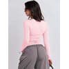image:imageANRABESS Womens Long Sleeve Shirts Tight Fitted Going Out Crop Tops Crewneck Basic Tee Y2k Fall Outfits Teens Girls ClothesLight Pink