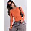 image:imageANRABESS Womens Long Sleeve Shirts Tight Fitted Going Out Crop Tops Crewneck Basic Tee Y2k Fall Outfits Teens Girls ClothesOrange
