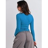 image:imageANRABESS Womens Long Sleeve Shirts Tight Fitted Going Out Crop Tops Crewneck Basic Tee Y2k Fall Outfits Teens Girls ClothesRoyal Blue