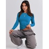 image:imageANRABESS Womens Long Sleeve Shirts Tight Fitted Going Out Crop Tops Crewneck Basic Tee Y2k Fall Outfits Teens Girls ClothesRoyal Blue