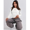 image:imageANRABESS Womens Long Sleeve Shirts Tight Fitted Going Out Crop Tops Crewneck Basic Tee Y2k Fall Outfits Teens Girls ClothesWhite