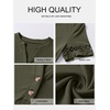 image:imageANRABESS Womens Short Sleeve Tops Henley V Neck Blouses Dressy Casual 2026 Summer Trendy Tee Shirts Work Business OutfitsArmy Green