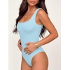 image:imageANRABESS Womens Square Neck Bodysuits Sleeveless Tank Bodysuits Tops Going Out Outfits for Summer Vacation amp Daily WearLight Blue