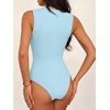 image:imageANRABESS Womens Square Neck Bodysuits Sleeveless Tank Bodysuits Tops Going Out Outfits for Summer Vacation amp Daily WearLight Blue