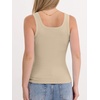 image:imageANRABESS Womens Tank Tops Built in Bra Summer Scoop Neck Sleeveless Basic Tee Ribbed Fitted Casual Shirts 2026 Trendy ClothesAlmond