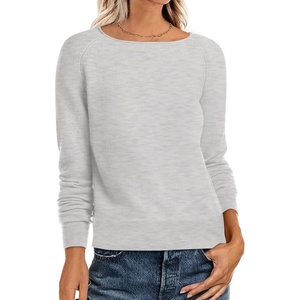 image:imageANRABESS Womens Long Sleeve Rolled Neck Casual Soft Lightweight Basic Pullover Sweater Top 2026 Fall Shirt Work OutfitsLight Grey