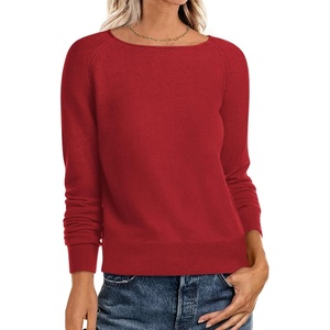 image:imageANRABESS Womens Long Sleeve Rolled Neck Casual Soft Lightweight Basic Pullover Sweater Top 2026 Fall Shirt Work OutfitsRed