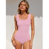 image:imageANRABESS Bodysuits for Women Soft Cozy Ribbed Knit Scoop Neck Sleeveless Tank Top Versatile for Daily Work TravelPink